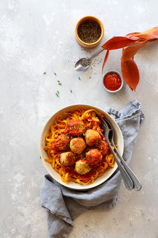 tagliatelles de curcuma aux graines de chia
